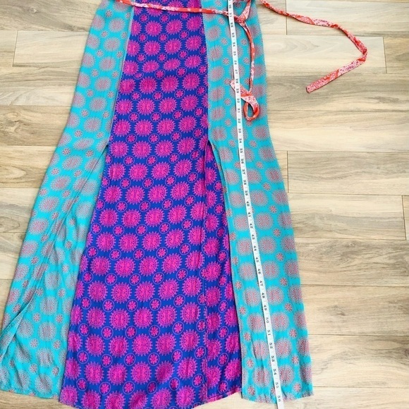 Lucy Love Mystic Red and Blue Print Maxi Dress - Picture 8 of 8